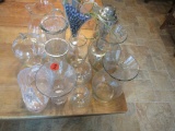 Clear glass vase lot