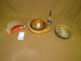 Ash tray and pipe stand lot