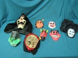 Vintage Halloween masks and more