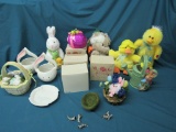 Assorted Easter decor and more