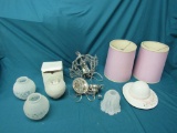 Assorted light fixtures and more