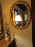 Mirror and lamps