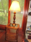 Table and lamp