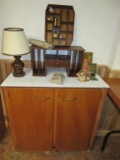 Cabinet and decorative items