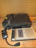 VCR and cassette player