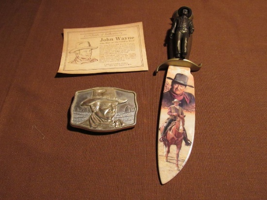 John Wayne knife/belt buckle