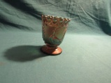 Carnival glass cup