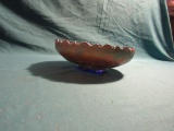 Carnival glass bowl