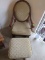 Glider chair with footstool