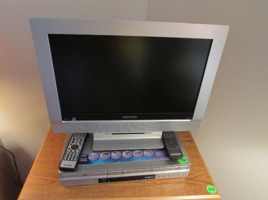 TV with DVD and VHS player