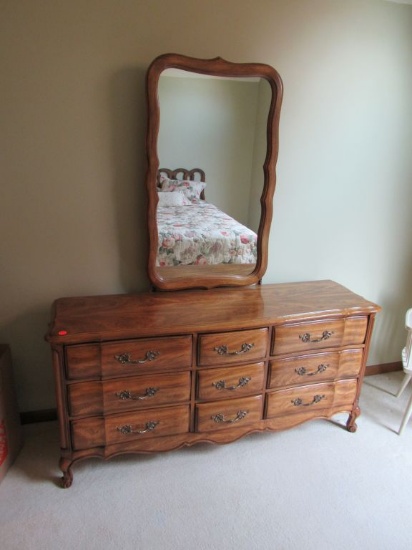 Dresser with mirror