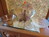 Decorative glass serving dishes and more