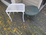 2 outdoor tables
