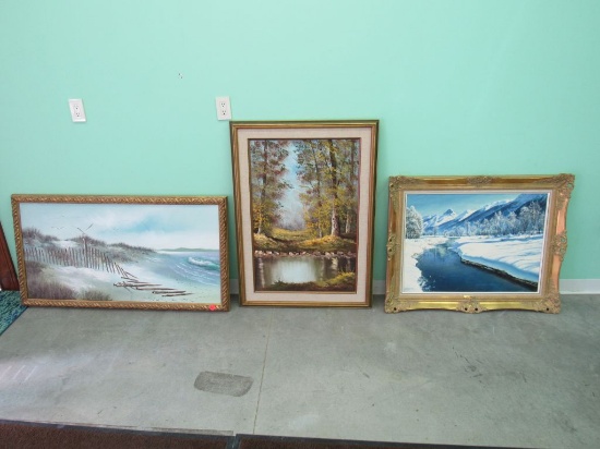 3 framed pictures