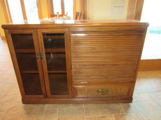 Roll top credenza