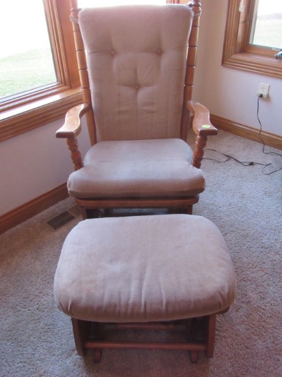 Glider chair and stool