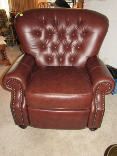 Leather recliner