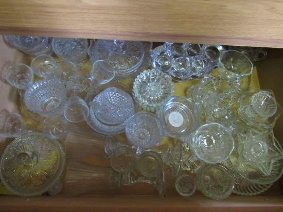 Clear glass lot