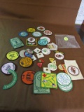 Girl Scout pins and badges