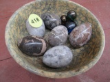 Decorative stone eggs and more