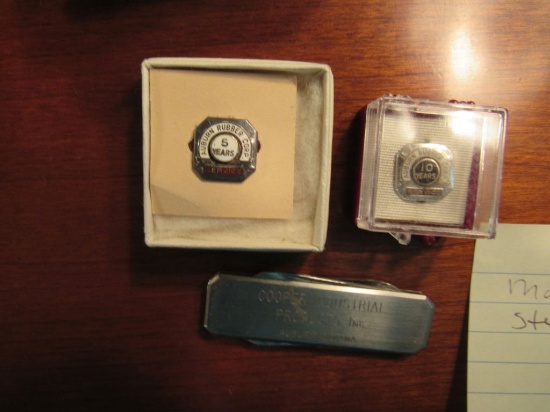 Auburn rubber company service pins and more