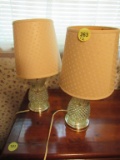 2 small bedroom lamps