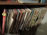 Large grouping of old record albums