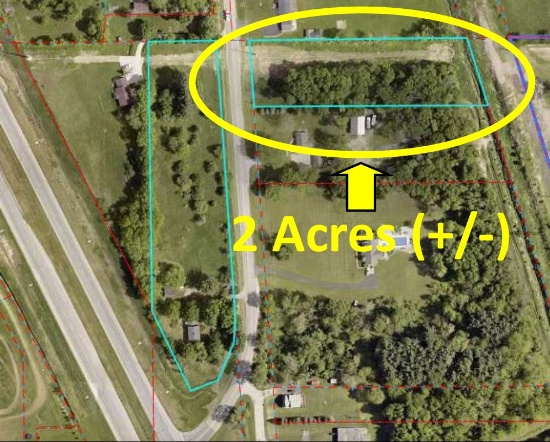 2 Acres (+/-) on the opposite side of Main Street