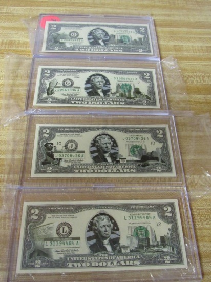 2 dollar bills