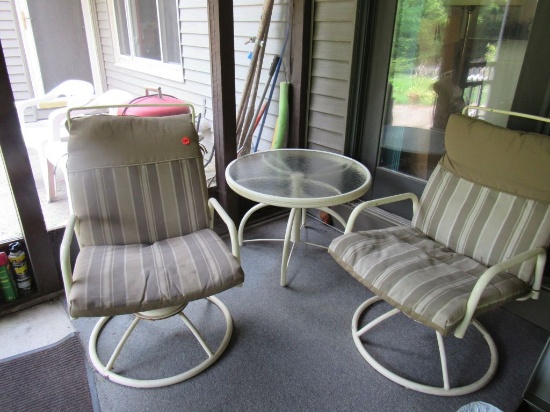 3 pc patio table lot