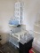 Totes, storage containers, and rack