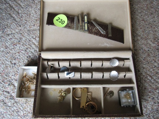 Mens jewelry box and contents