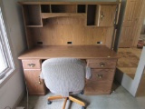 Computer desk and chair