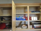 Linens and cook books