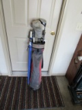 Golf clubs and bag