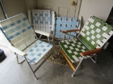4 folding chairs