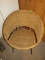 Round wicker chair