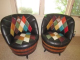 2 pc barrel chairs
