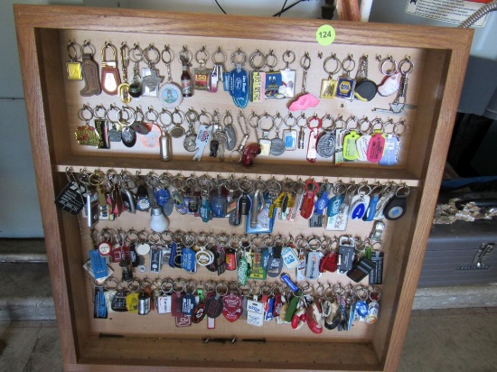 Key rings and display case