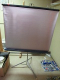Folding screen to show movies on