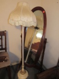 Floor lamp and mirror