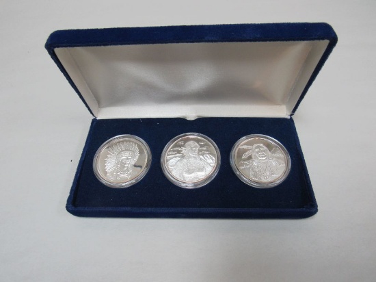 3- 1 oz silver rounds