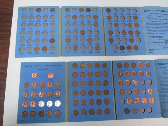 2 partial books of Lincoln head cents