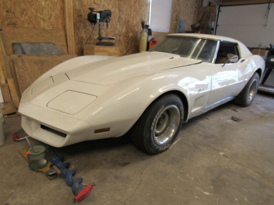 1974 Corvette, 99 Mercury, and Heavy Trailer