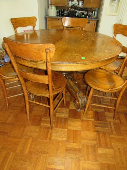 Wooden table and chairs