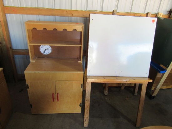 Art easel and child's cabinet