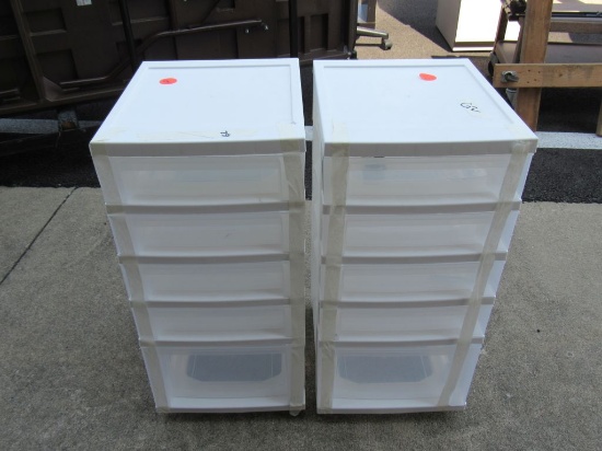 2 pc rolling storage containers
