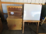 Art easel and child's cabinet