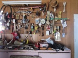 Contents of wall and top of cabinet