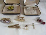 Sets of cufflinks and tie bar